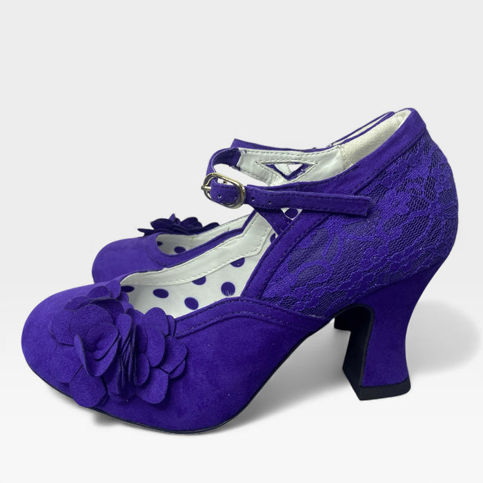 Lynn and Matching Tirana Purple Wide Fit