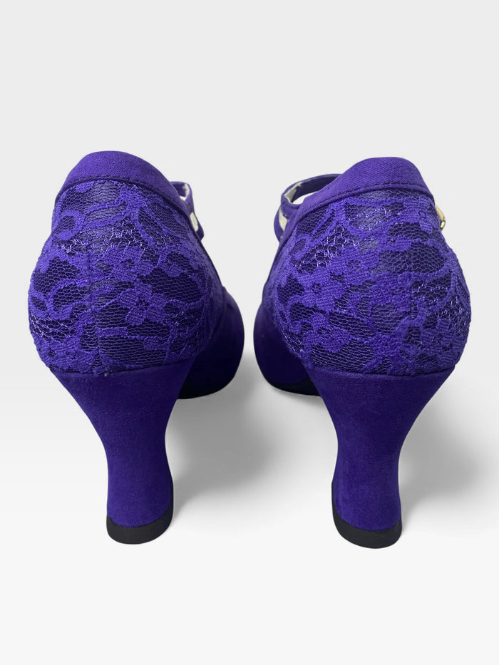 Lynn and Matching Tirana Purple Wide Fit