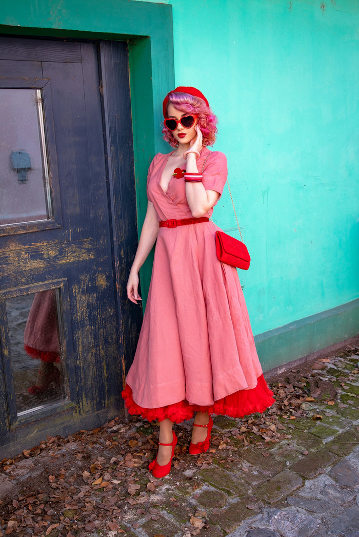 Lynn and Matching Tirana Red Wide Fit