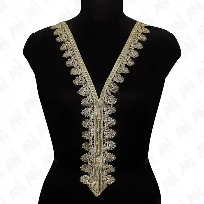 Maggram Work V Shape Neckline