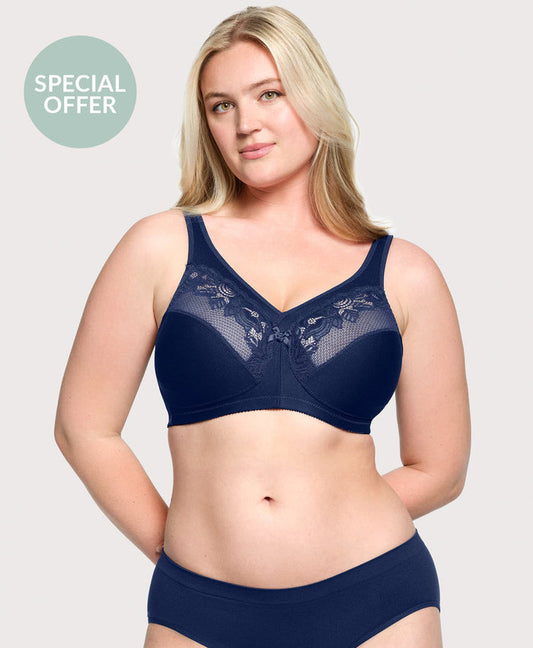 MagicLift Minimizer Bra Blue