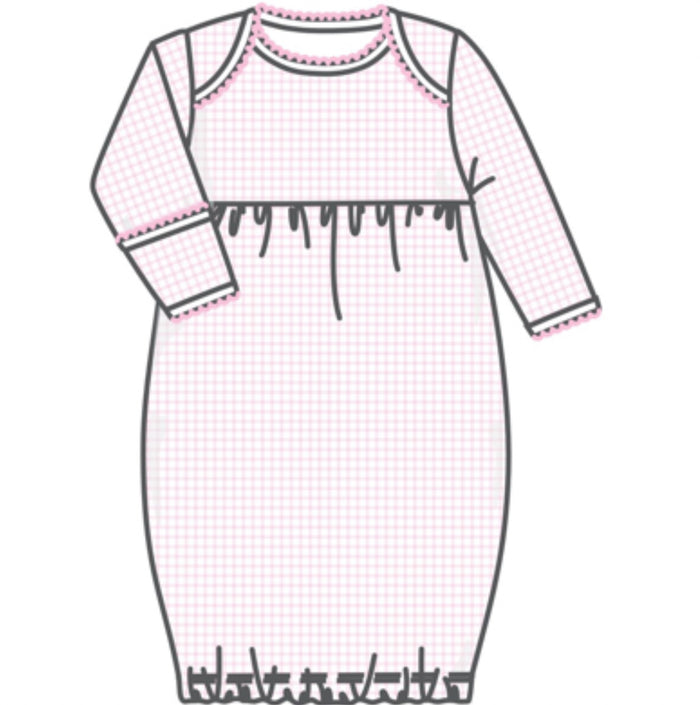 Magnolia Baby - Lap Gown - Pink Peek-a-Boo Wishes