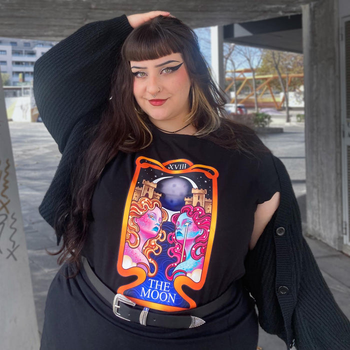 Major Arcana Baby Tee - XVIII The Moon