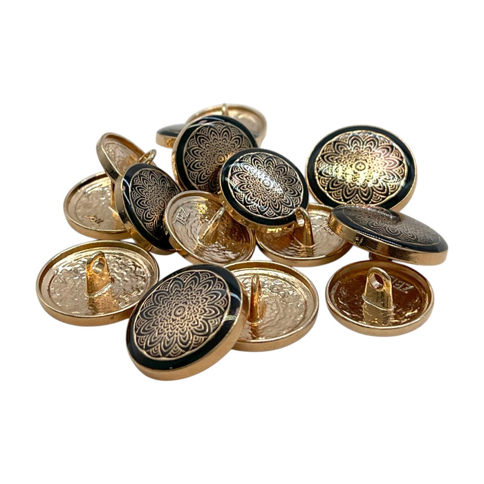 Black gold / 23mm(36L) / 50 Buttons