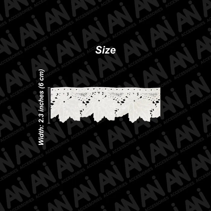Maple Leaf Design Sequins Lace | 2 Meter
