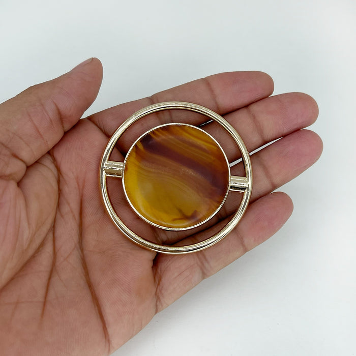 Marble Resin Eclipse Stone Accent Buckle