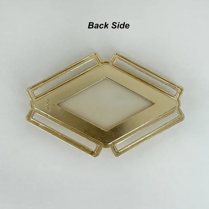 Marble Rhombus Gold Buckle