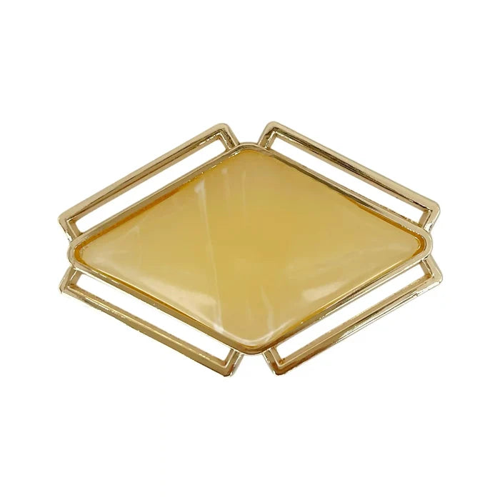 Marble Rhombus Gold Buckle