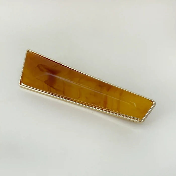 Marble Trapezoid Gold Buckle