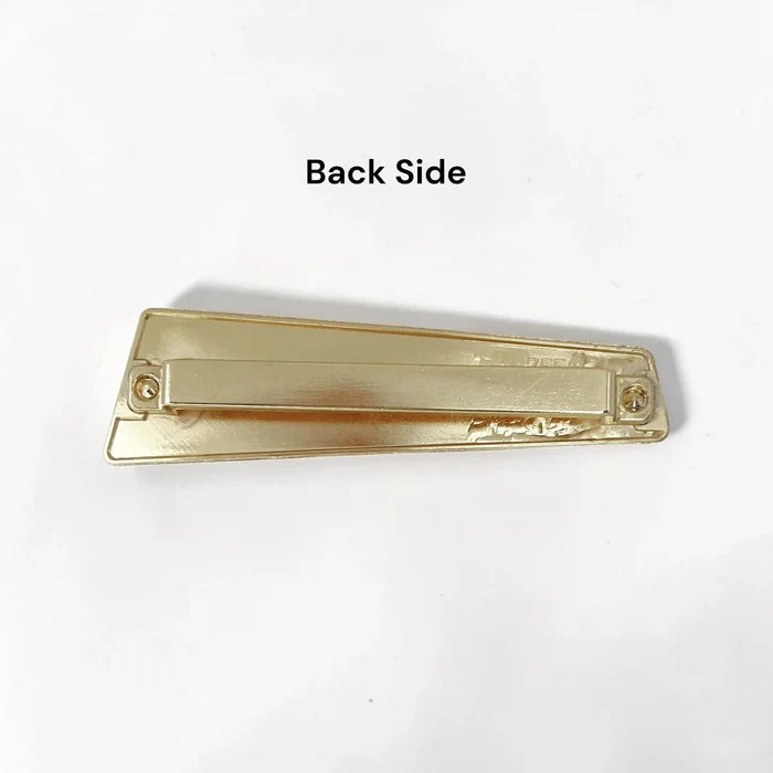 Marble Trapezoid Gold Buckle