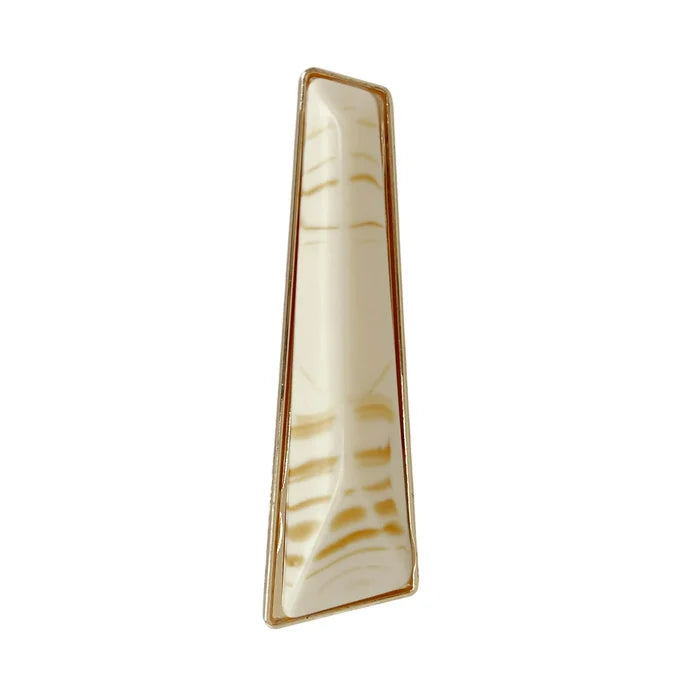 Marble Trapezoid Gold Buckle