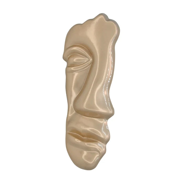 Matte Gold Face Inspire Metal Brooch