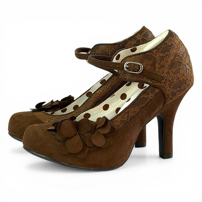 Melinda and Matching Tirana Chocolate Brown WIDE FIT