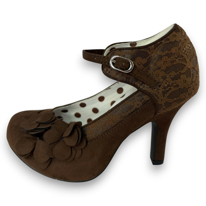 Melinda and Matching Tirana Chocolate Brown WIDE FIT