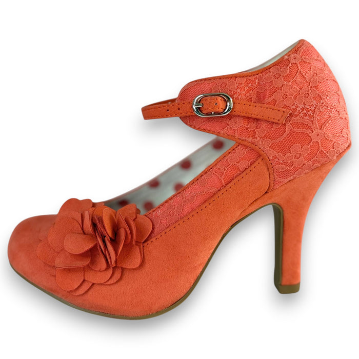 Melinda and Matching Tirana Coral WIDE FIT