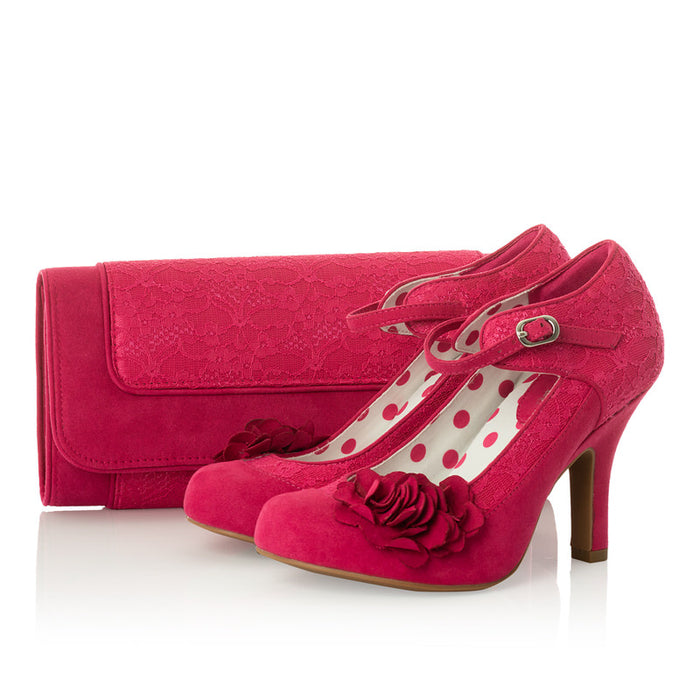 Melinda and Matching Tirana Fuchsia WIDE FIT