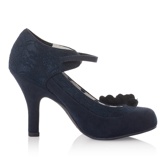Melinda and Matching Tirana Navy WIDE FIT
