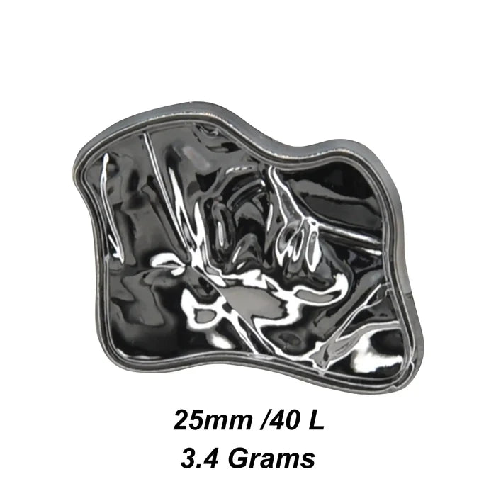 Melted Iron Inspired Shank Metal Button | 25mm(40L)