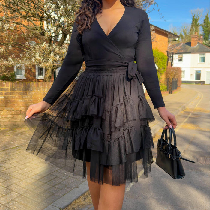 Mesh Skirt - Black