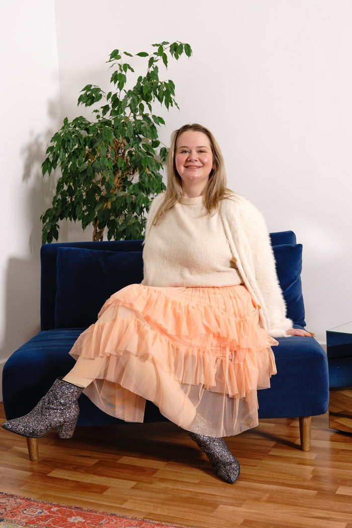 Mesh Skirt - Peach Mousse