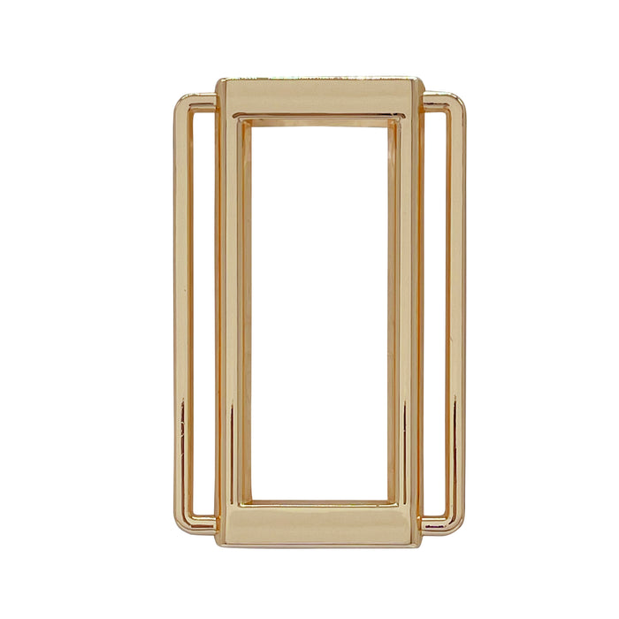 Ani Accessories Metal Double Bar Buckle in a white background.