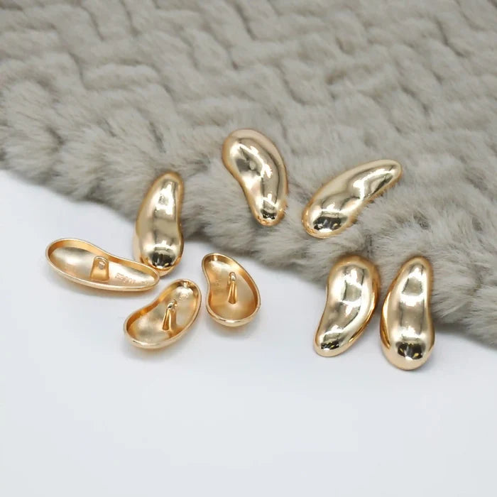 Metallic Bean Metal Button | 33mm(52L)
