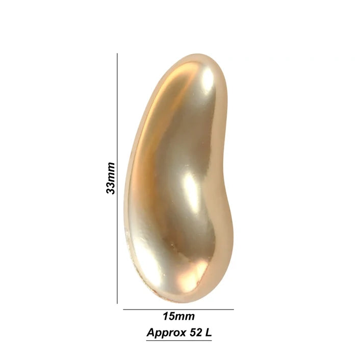 Metallic Bean Metal Button | 33mm(52L)