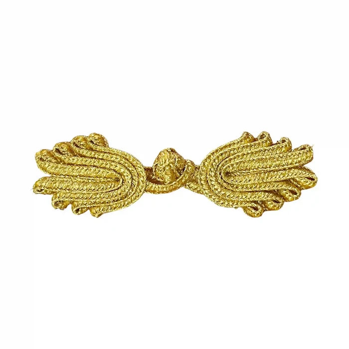 Metallic Lurex Thread Knot Buttons