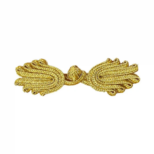 Metallic Lurex Thread Knot Buttons