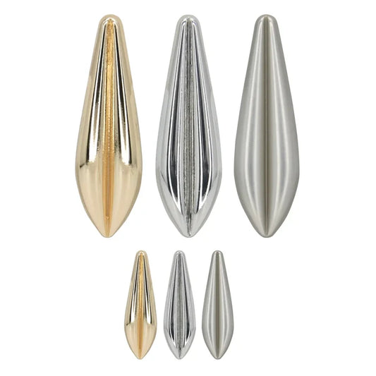 Metallic Teardrop Metal Button | 24mm(38L) & 50mm(79L)