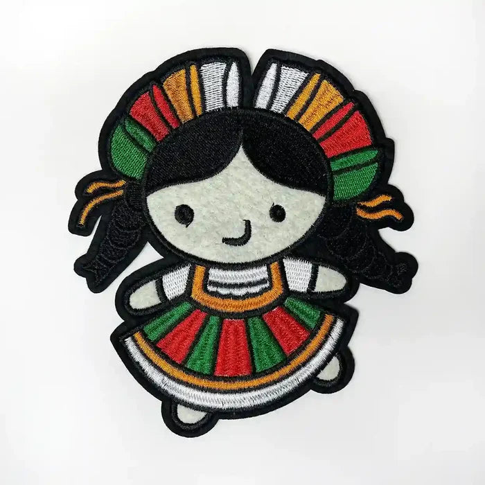 Mexican Lele Rag Doll Hot-Fix Patch