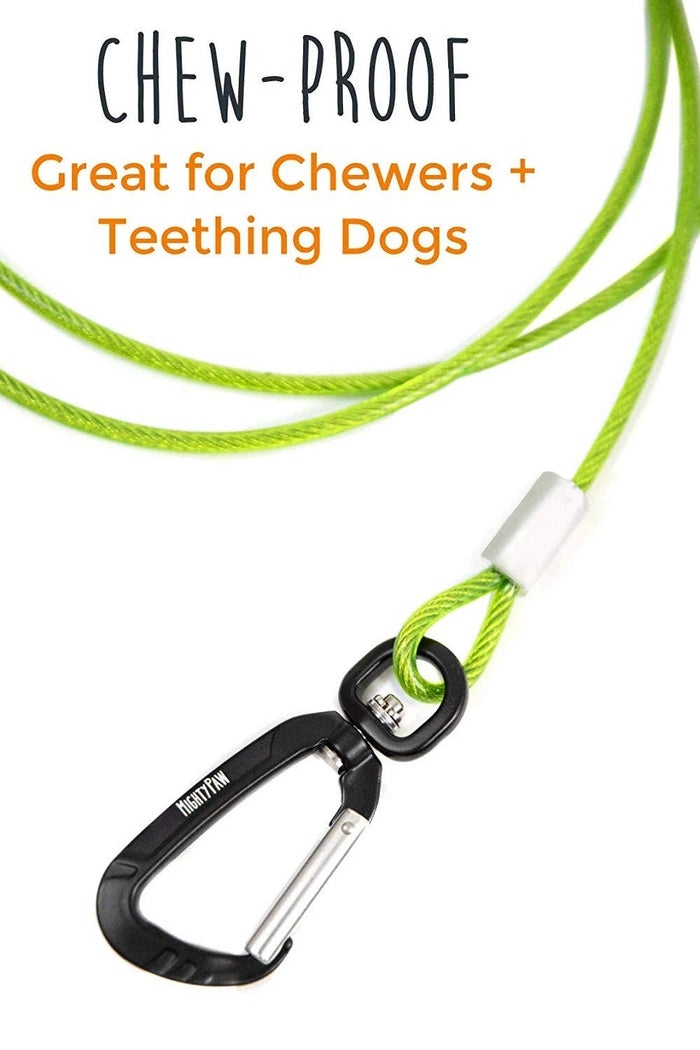 Mighty Paw - 6" Chew Proof Cable Leash - Dog.Dog.Cat.