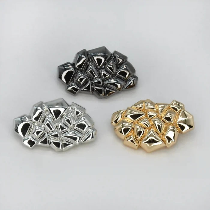 Mixed Pyramid Inspired Metal Buttons | 21mm(33L), 25mm(40L) & 35mm(55L)