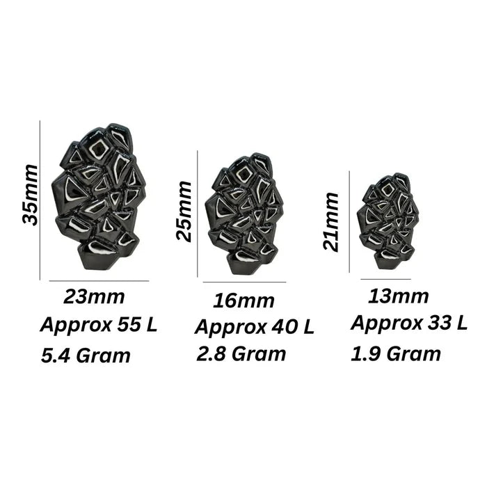 Mixed Pyramid Inspired Metal Buttons | 21mm(33L), 25mm(40L) & 35mm(55L)