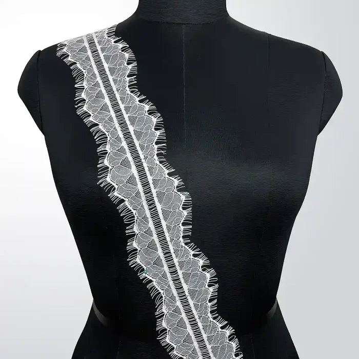 Modern Botanical Mesh Eyelash Edging | SKU-GD-93