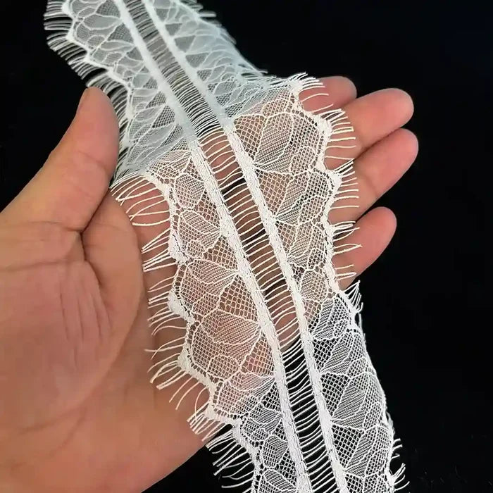 Modern Botanical Mesh Eyelash Edging | SKU-GD-93