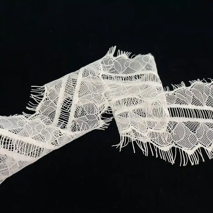 Modern Botanical Mesh Eyelash Edging | SKU-GD-93