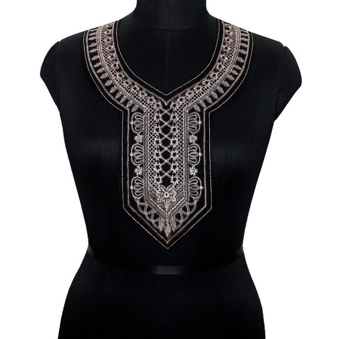 Modern mosaic u-shaped neckline