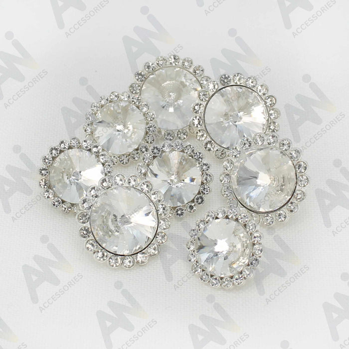 Modern Style Dome Metal Buttons | 15mm(21L) & 18mm(28L)