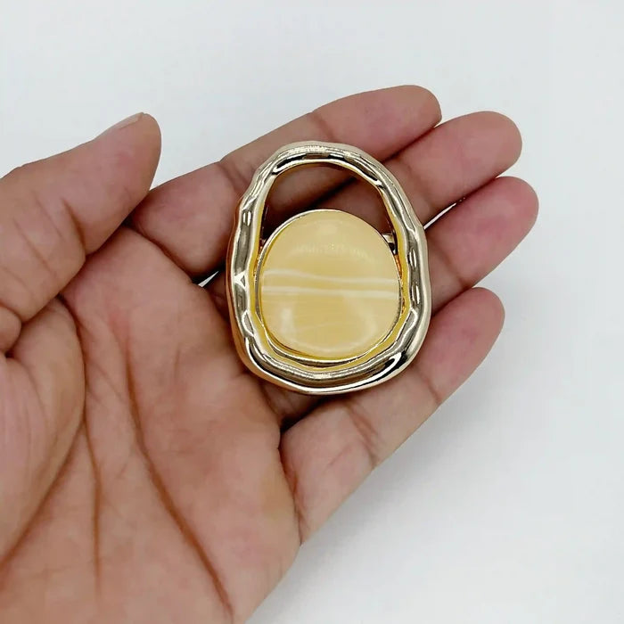 Molten Gold Marbled Buckle