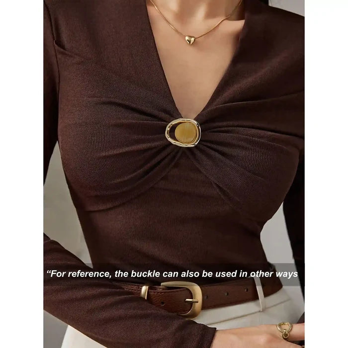 Molten Gold Marbled Buckle