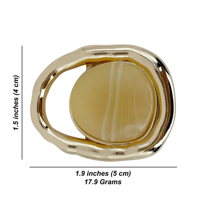 Molten Gold Marbled Buckle
