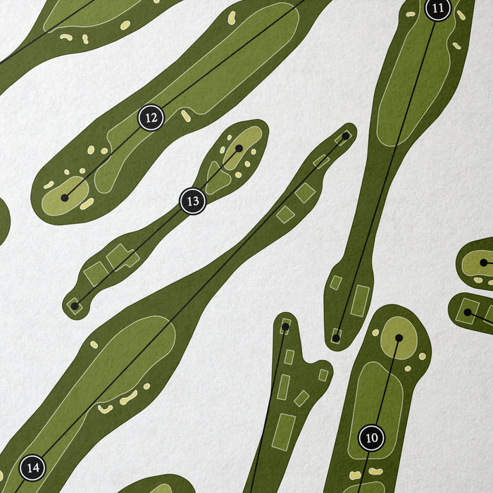Muirfield | Golf Course Map | Close Up