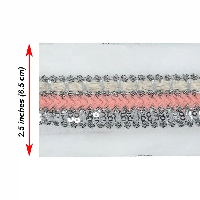 Multi-Textured Sequins Lace | 2 Meters