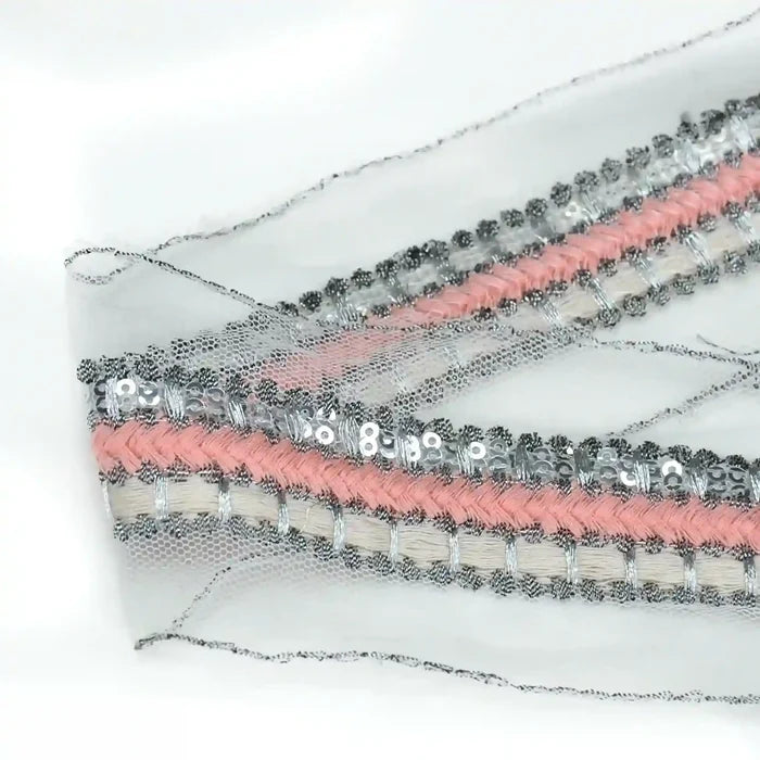 Multi-Textured Sequins Lace | 2 Meters