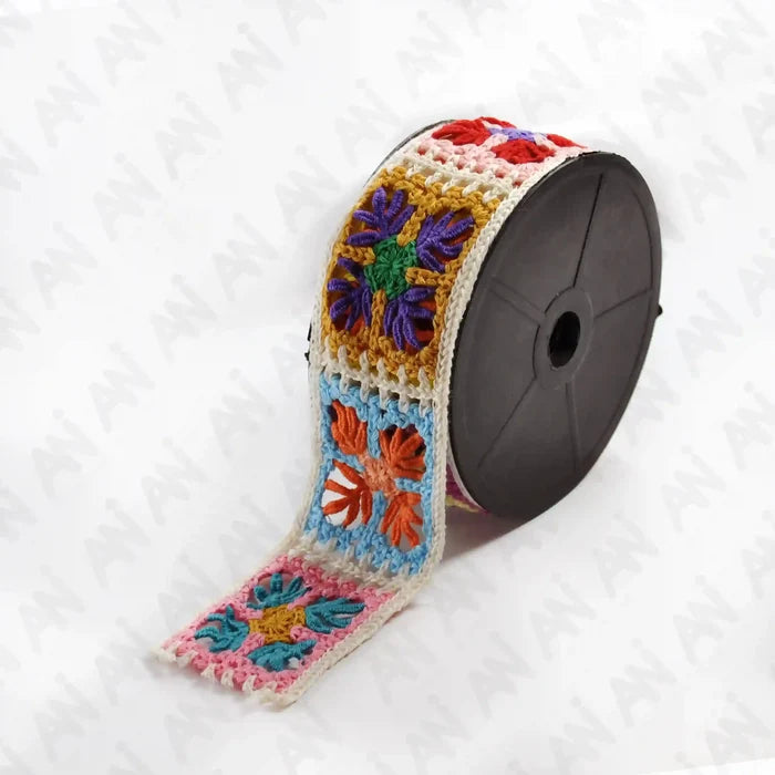Multicolor Crochet Floral Lace