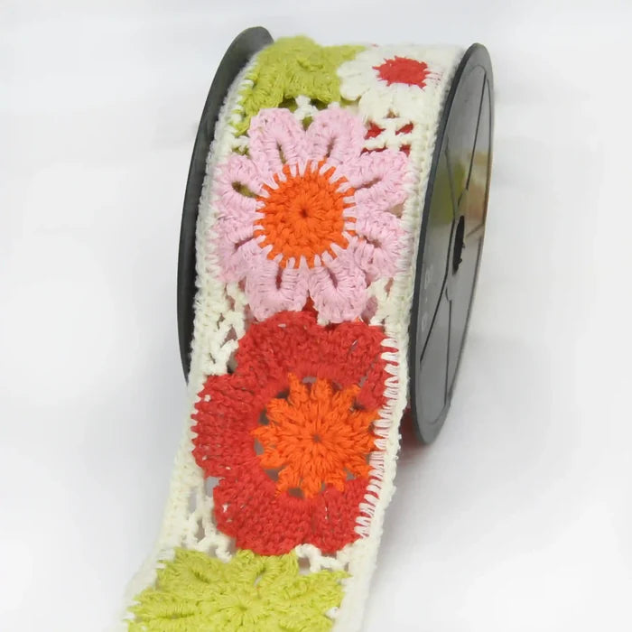 Multicolor floral lace