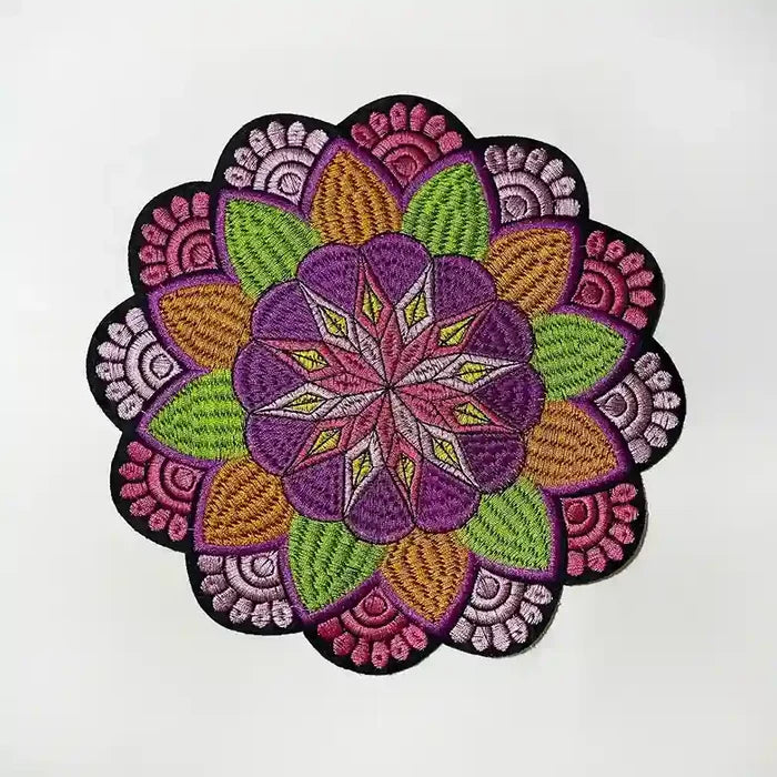 Multicolor Floral Style Hot-Fix Patch