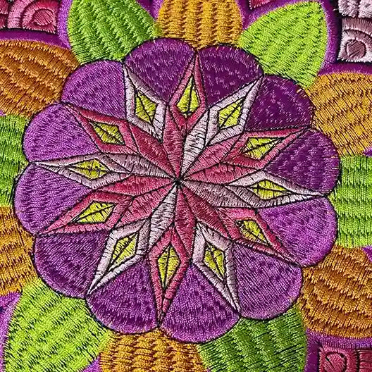 Multicolor Floral Style Hot-Fix Patch