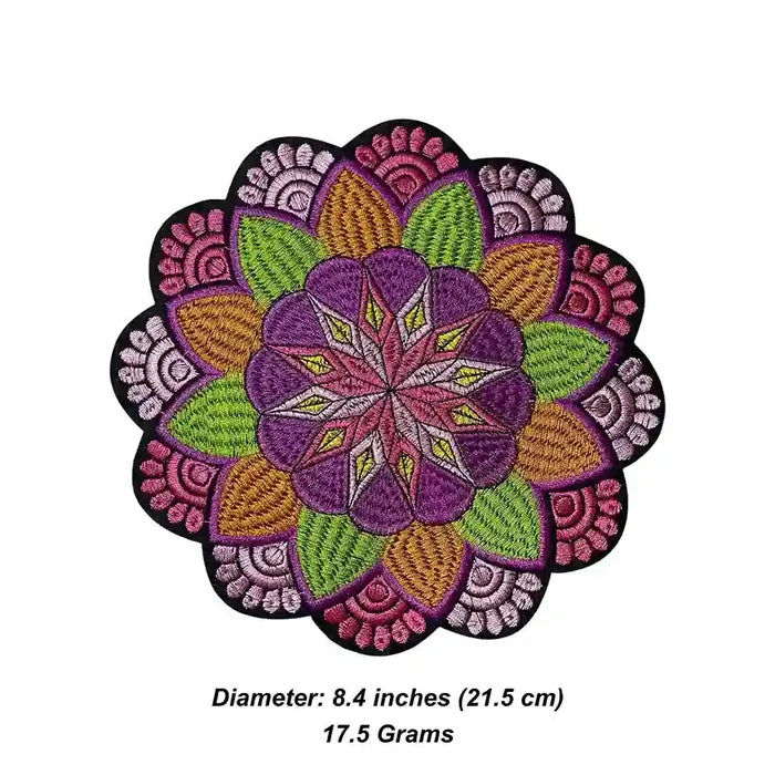 Multicolor Floral Style Hot-Fix Patch